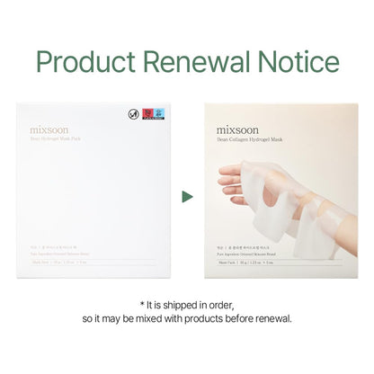 Hydrogel Collagen Mask (35Gx5Ea) Plant-Based Nutrition, Radiance, Hydration All-In-One Firming, Ingredients Absorbing over Time Korean Bean Essence Korean Collagen Mask