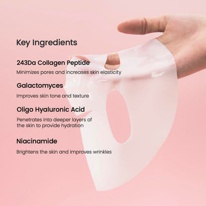 Bio-Collagen Real Deep Mask, Hydrating Overnight Hydrogel Mask